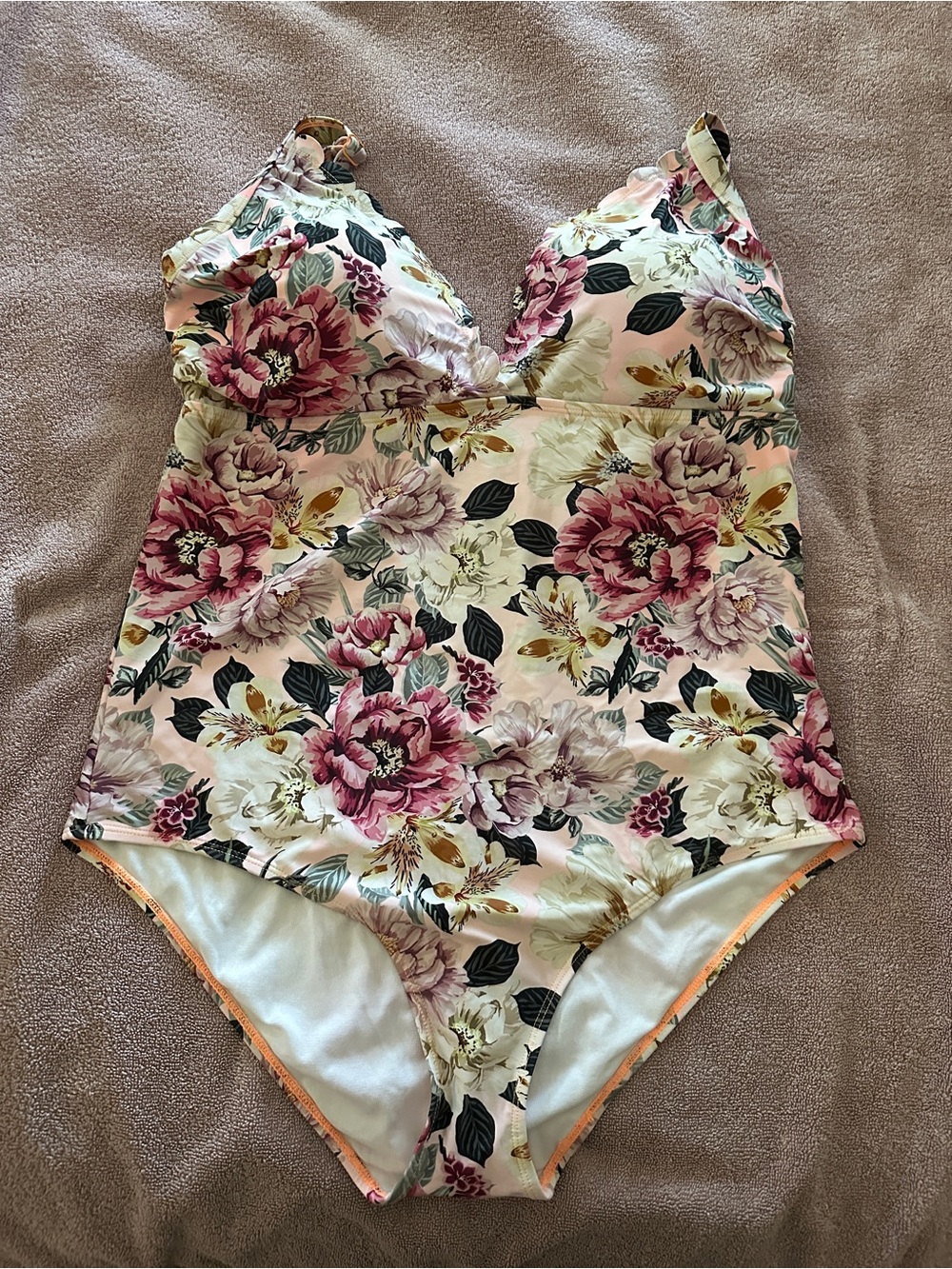 torrid Pink Floral One-Piece Swimsuit